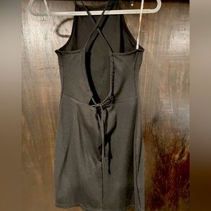 Short Black dress with open back